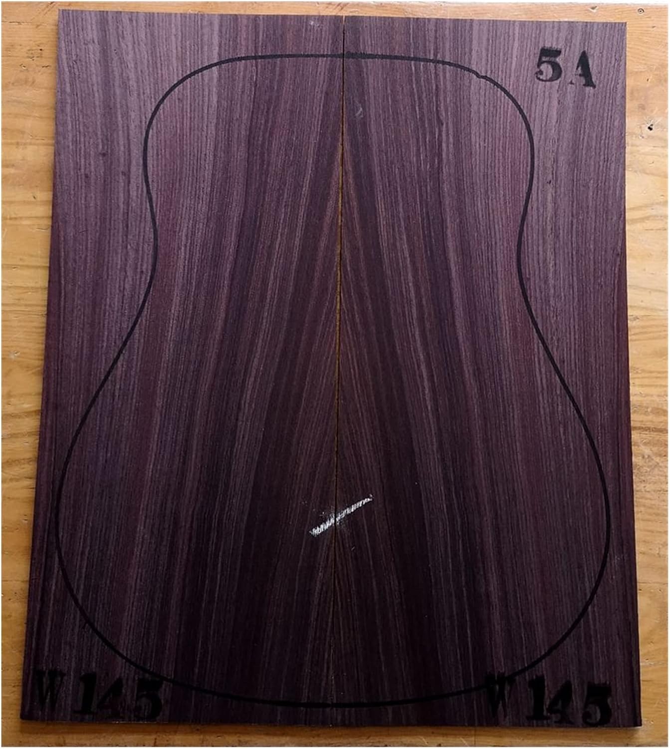 India Rose Wood Back Panel Wool Guitar Production Material Accessories DIY Guitar Kit (Color : 4)