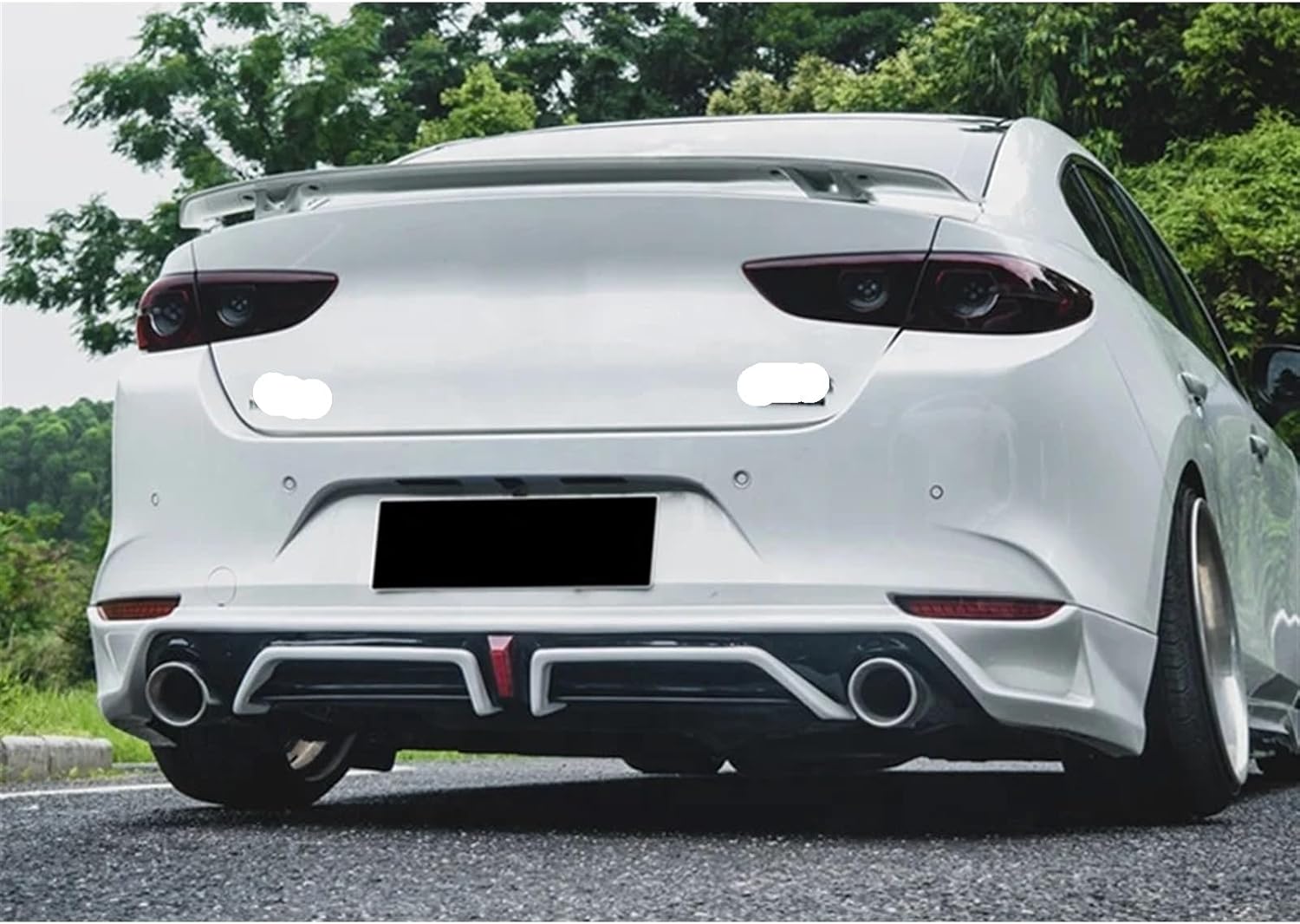 Car Body Kit Compatible For Mazda 3 Angkersela 2020-2021 Front Lip Rear Lip Side Skirt Other Accessories