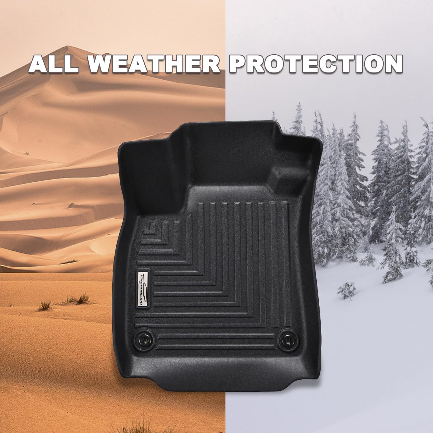 Floor Mats & Cargo Liner for Honda Pilot 2009 2010 2011 2012 2013 2014 2015,TPE All Weather Rubber Car Mats Accessories(Trunk Mat+Backrest Mat+Floor Mat)