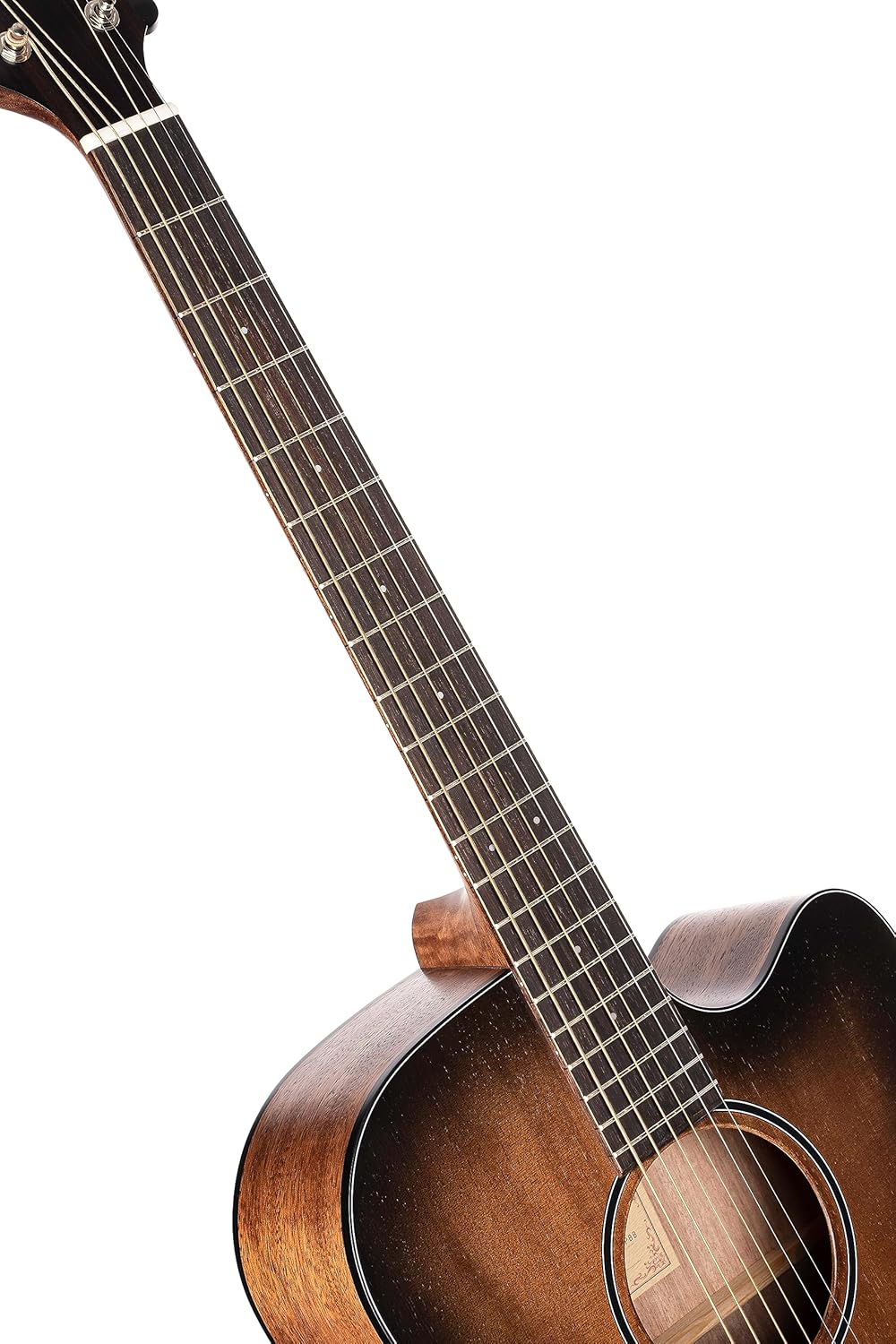 Cort 6 String Acoustic Guitar, Right, Open Pore Black Burst, Full (COREDCOPBB)