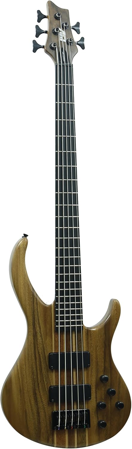 IYV 5 String IBW-550 Bass Solid-Body Electric Guitar, Natural