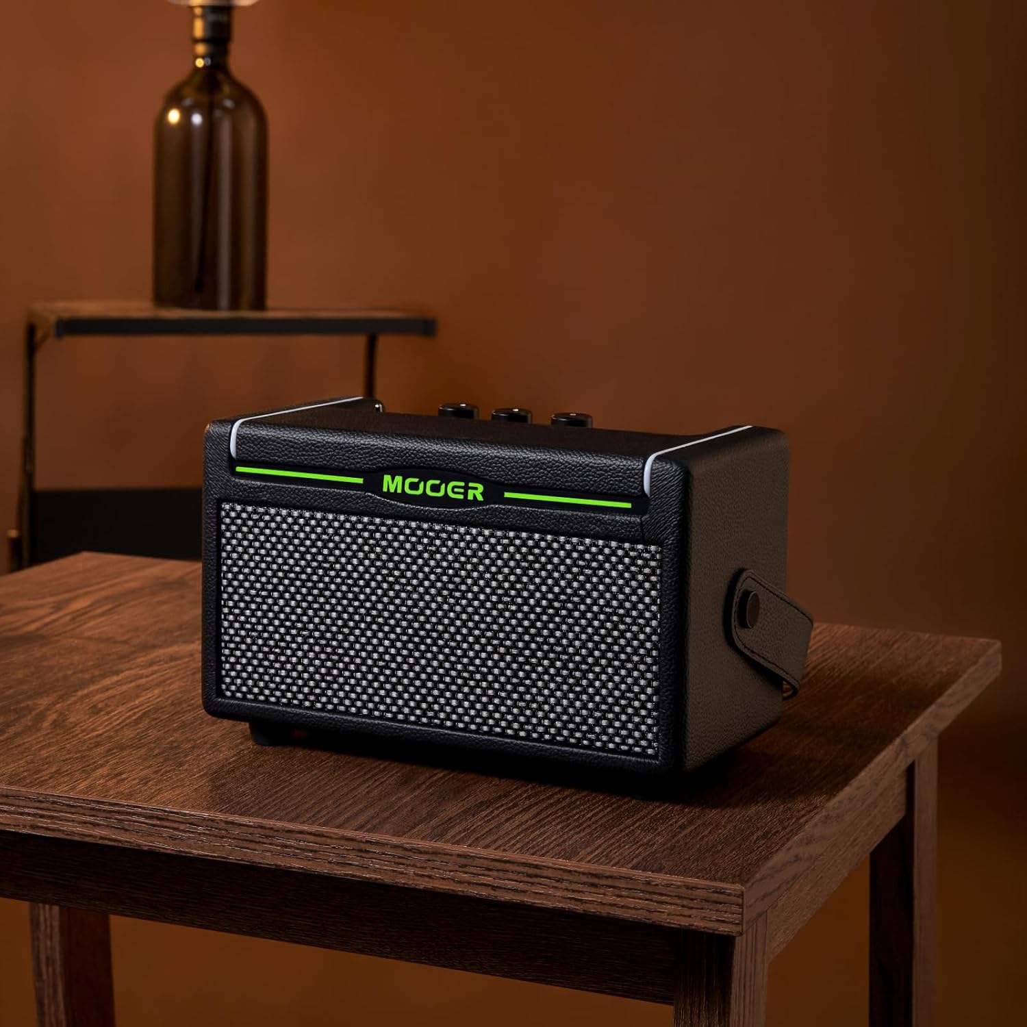 MOOER SD10i 10W Practice Guitar Amplifier Combo with Smart Effects App, Stero Sound Portable with LED Light, 49 Effects Types, 52 Amp Models, Loop, Drum Machine, Tunner (Black)