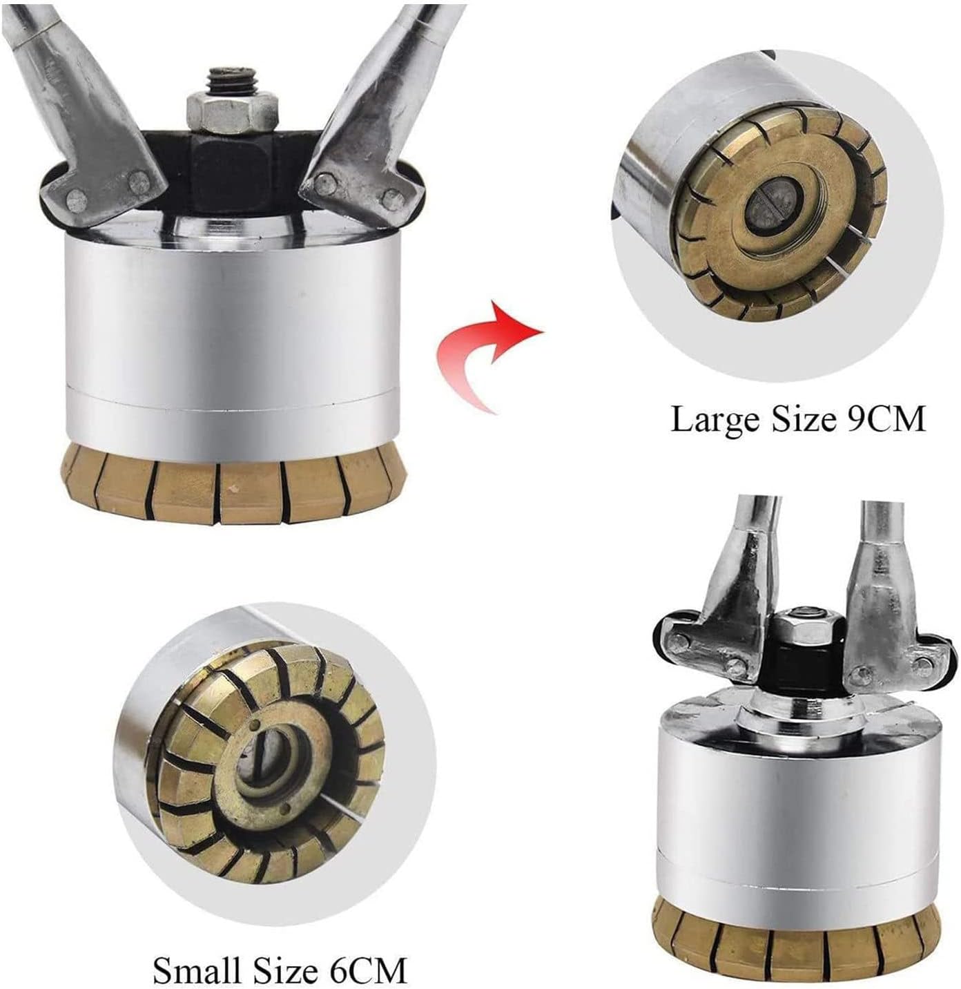 Drum Sealing Tool, Manual Crimping Pliers for 35/70mm Iron Barrels, Drum Cap Seal Machine, Heavy-Duty Oil Barrel Sealer, Durable Crimper for Secure Sealing