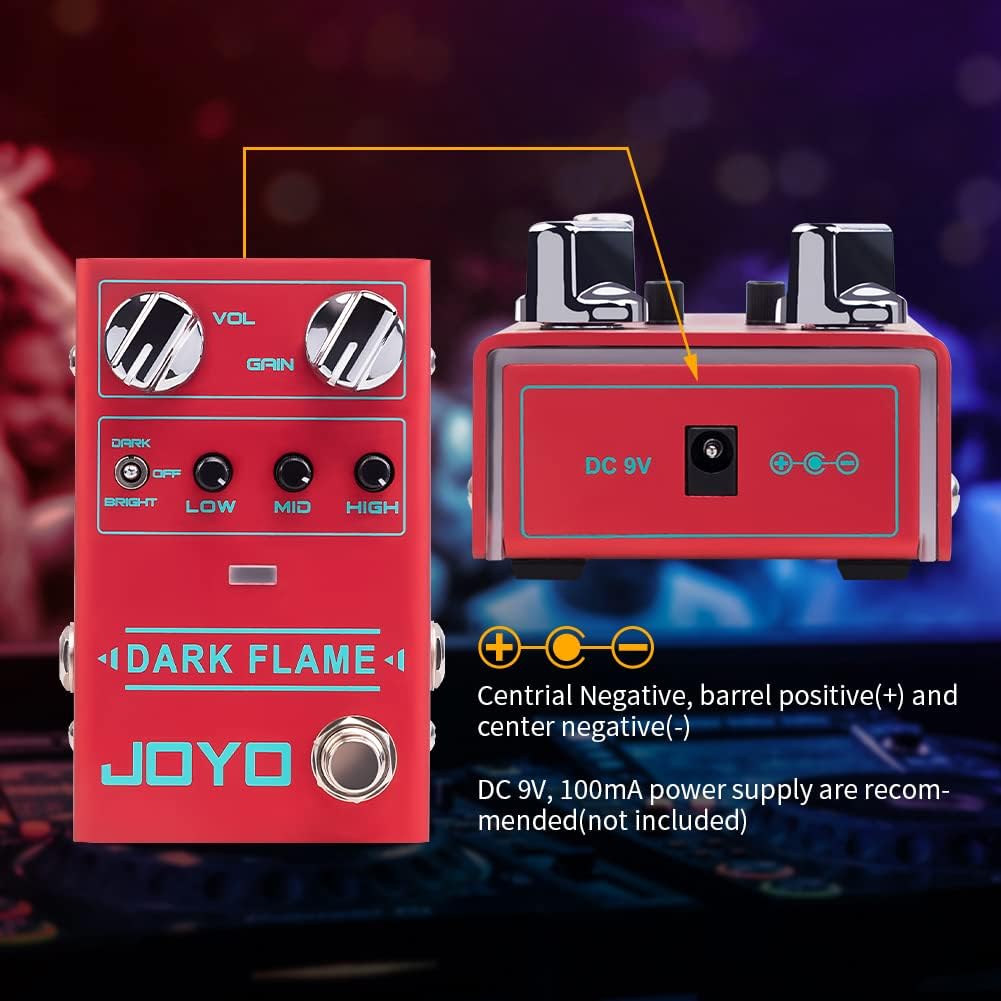 JOYO R-24 High Gain Overdrive Pedal Amplifier Simulation Guitar Pedal and R-17 Modern Metal High Gain Distortion Pedal