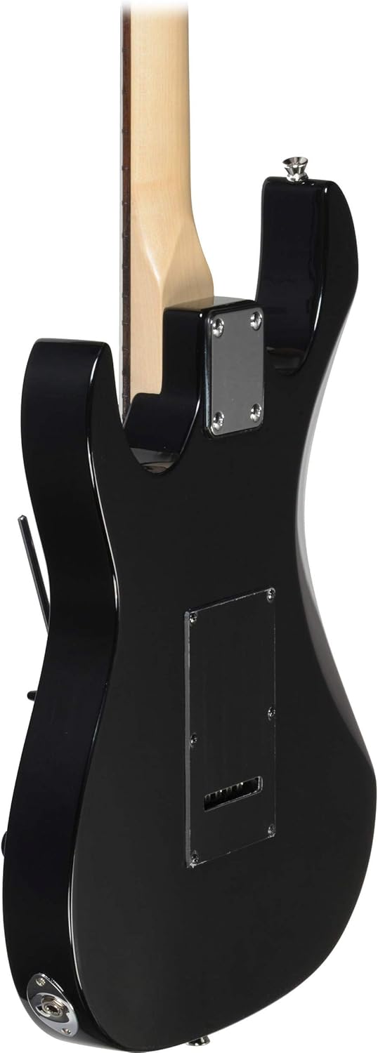 Ibanez GIO Series GRX20Z Electric Guitar Black Night - With Ibanez IGB101 Gig Bag, On-Stage Guitar Stand, Cloth