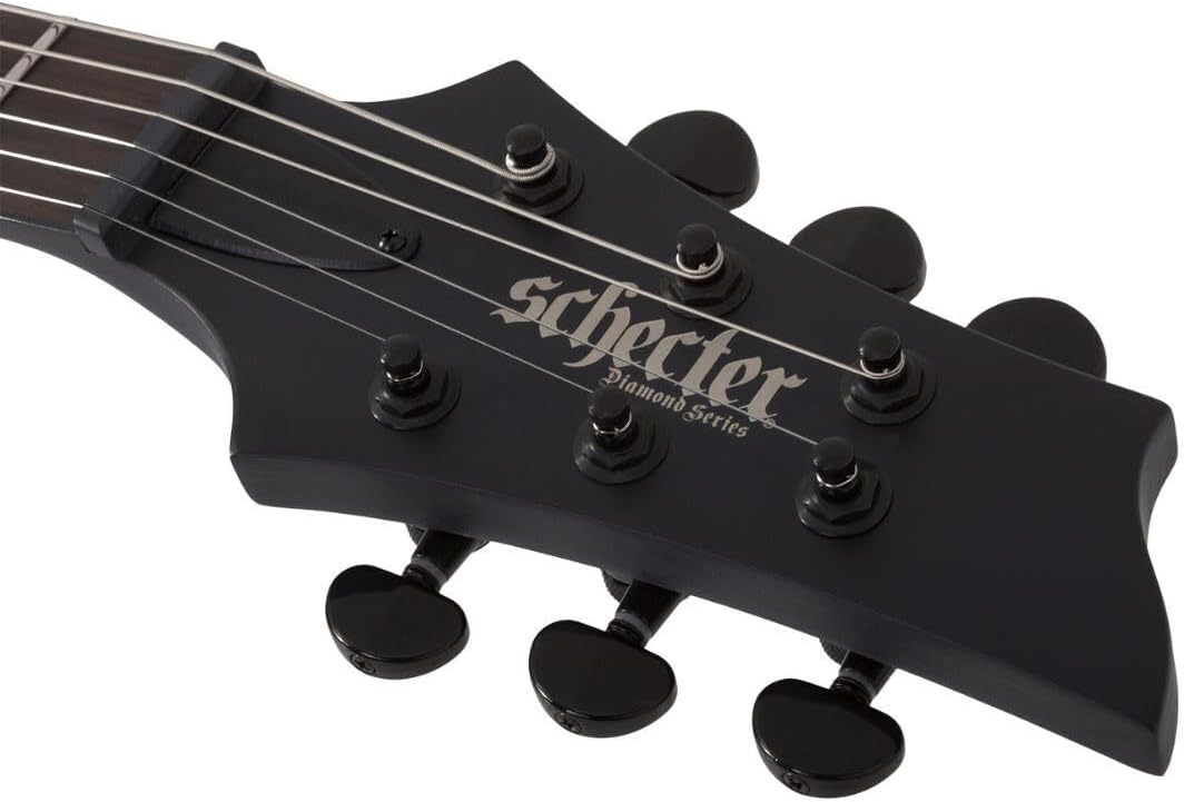 Schecter PT Black Ops 6-String Electric Guitar with Mahogany Body and Ebony Fingerboard (Satin Black Open Pore)