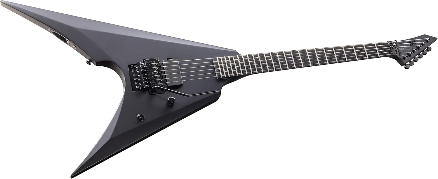 ESP LTD Arrow Black Metal Electric Guitar, Black Satin