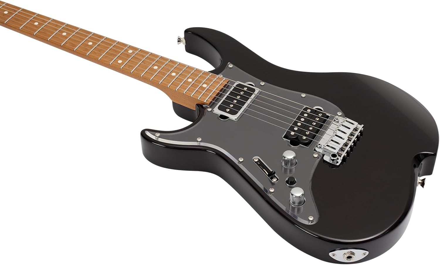 Vola Electric Guitar OZ MRM J1 LH Malbec Black Metallic Gloss Handmade in Japan MIJ Roasted Maple Neck Stainless Steel Frets Gotoh Bridge Gotoh Locking Tuner Signature model 6 Strings Modern C Neck