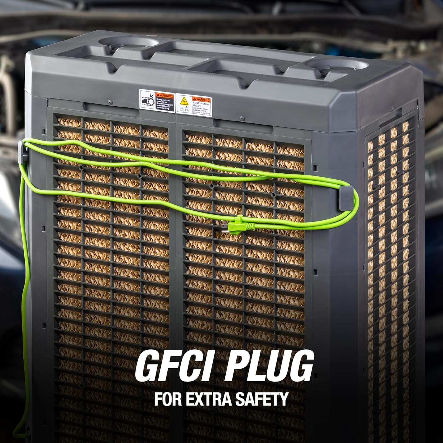 OEMTOOLS 23969 Swamp Cooler Air Conditioner Portable, 3-Speed Fan, Cools 1600 sq ft, 5300 CFM Mobile Swamp Cooler