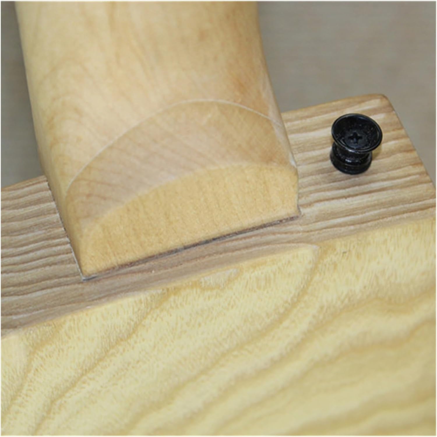 Natural Wood Color Headless 24 Frets Electric Guitar with SSS Pickups Maple Fretboard Last 4 Frets Scalloped Professional Headless Guitar