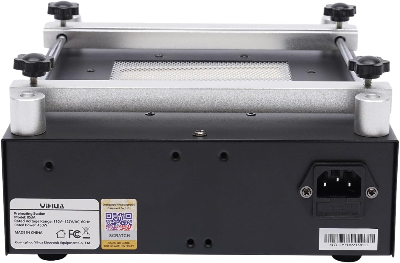 Preheat Preheating Station 110v 450W Soldering Station 4.72 * 4.72 inches Heating Area for Electronic Equipment Maintenance, Mobile Communications Maintenance, Factory Production