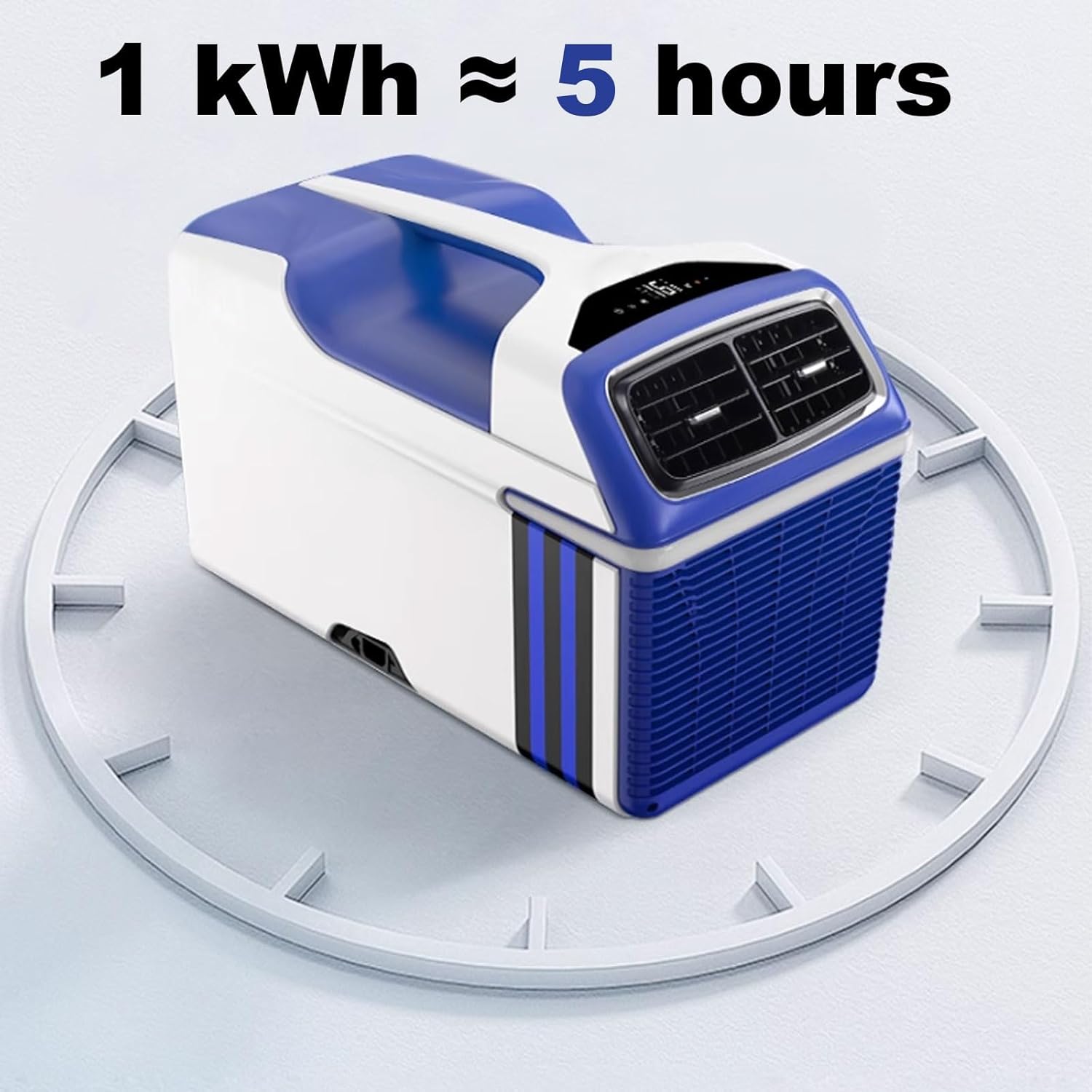 Personal Air Conditioner 4 in 1 Camping Ac Air Cooler for Room 4 Wind Speeds Low Energy Consumption with Touch Panel Top Handle Design for Home/Office 220v