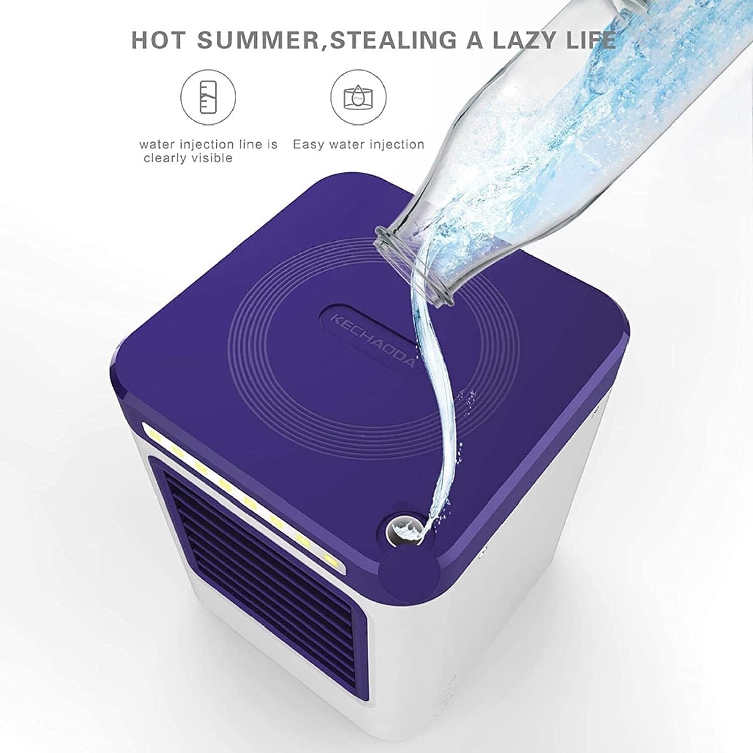 Mini Portable Air Conditioner, USB Charging Air Conditioning Fan S9 Mini Portable Air Conditioning Fan Home Refrigerator Cooler