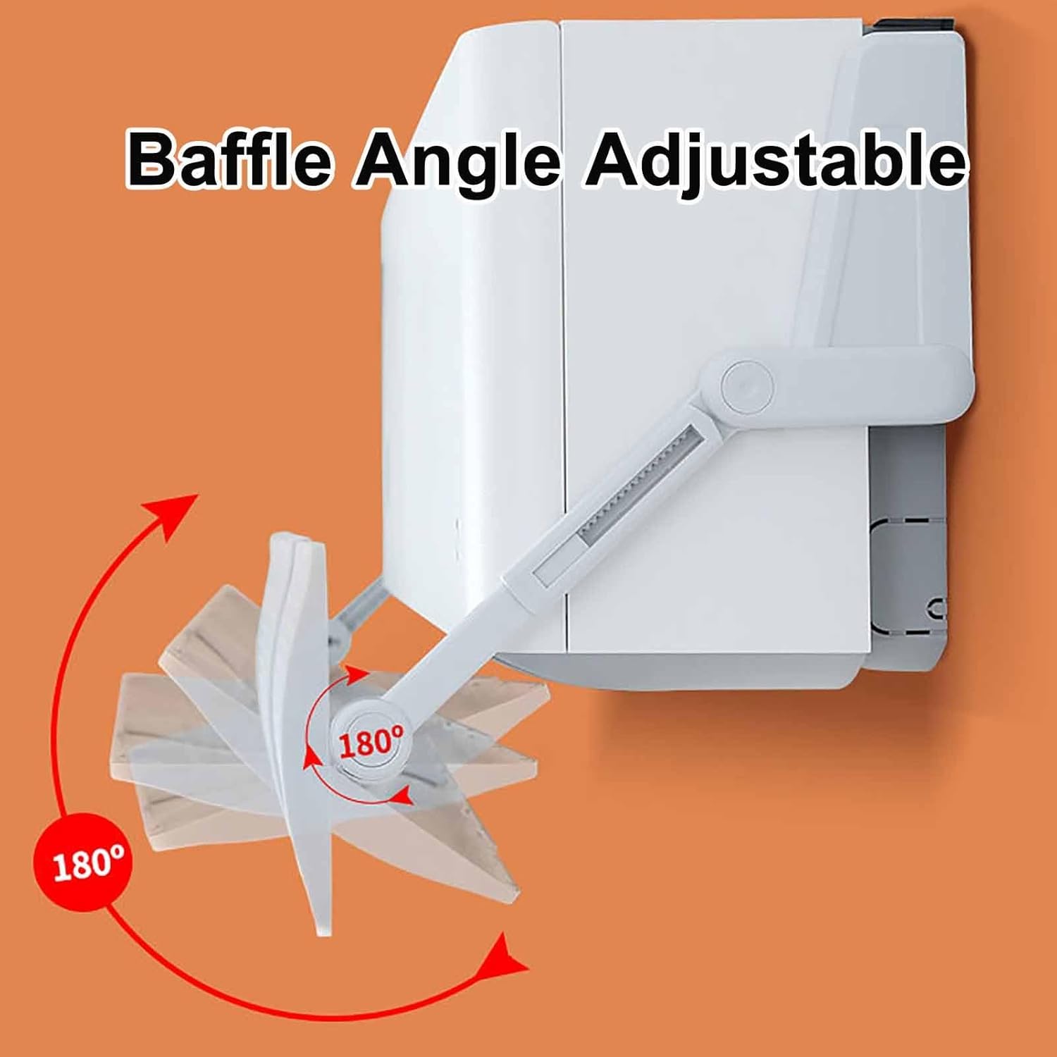 Fold-able Air Conditioner Deflector, Anti Direct Blowing Retractable ac Vent Deflector, Split Unit Air Deflector, for Bedroom Office Hotel