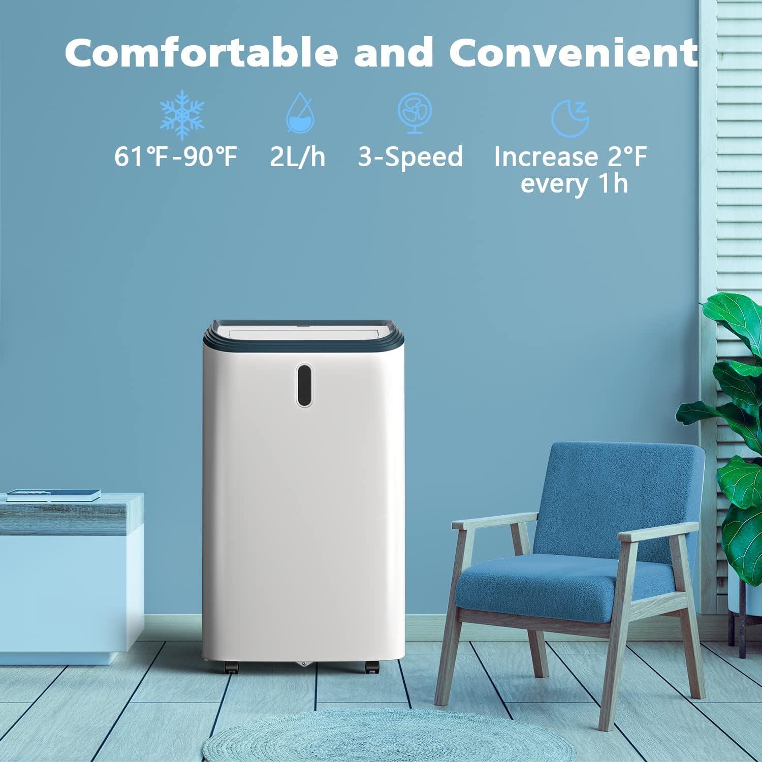 COWSAR 12000 BTU Air Conditioner Portable for Room 4-IN-1 Portable Air Conditioners Cooling Up to 400sq.ft Portable AC Unit 