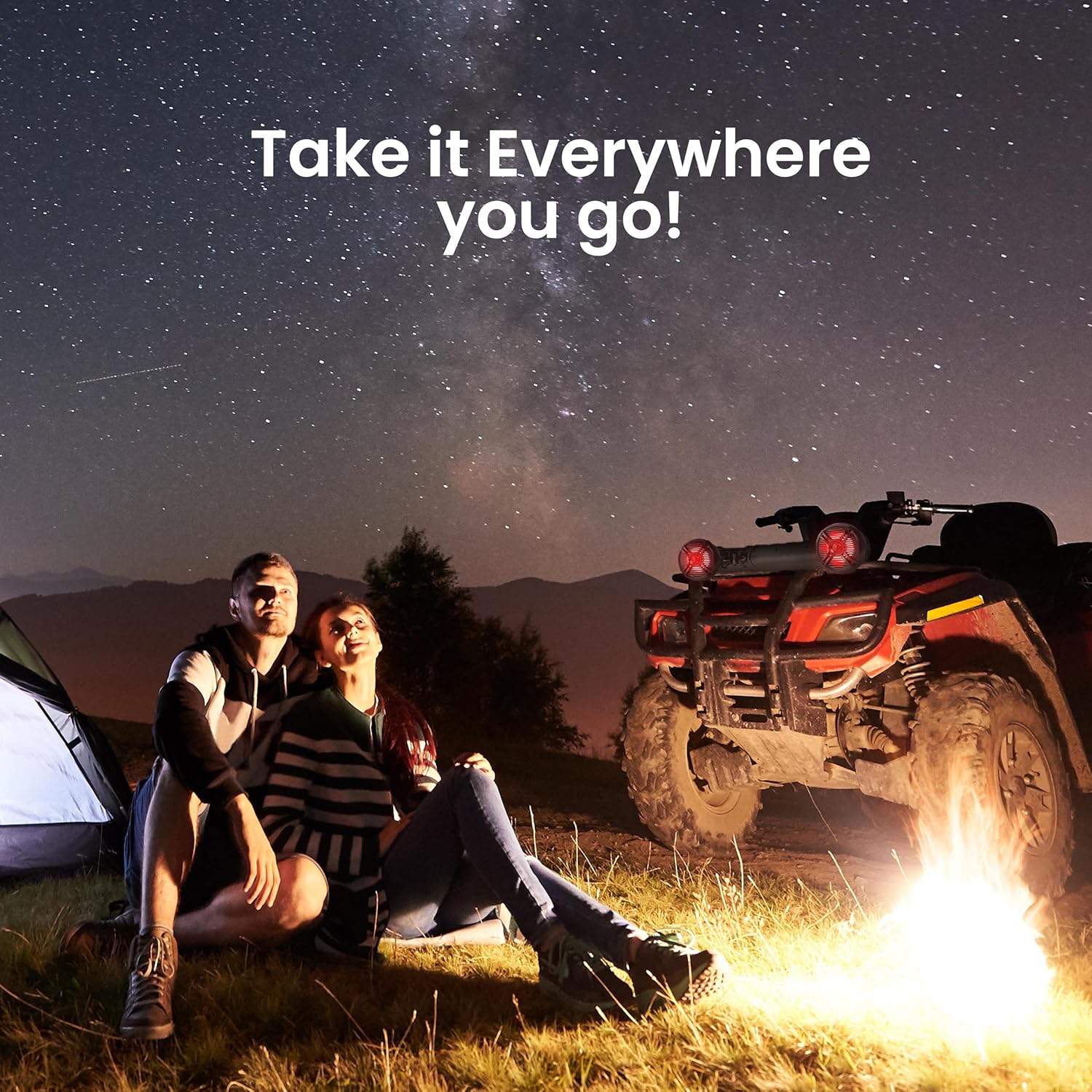 Pyle Bluetooth Speakers 800 Watt 6.5 Inch Amplified Sound System with Multi-Color LED Lights, Waterproof Marine Bluetooth Wireless Speakers with Weatherproof Design, Ideal for Outdoor and Vehicle Use