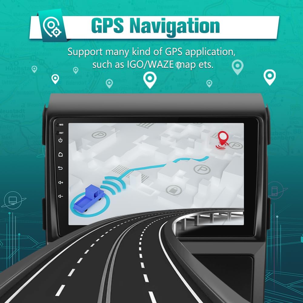 AWESAFE [2GB+32GB] Car Stereo for Ford F150 F-150 2009 2010 2011 2012 with Wireless CarPlay Android Auto, 9