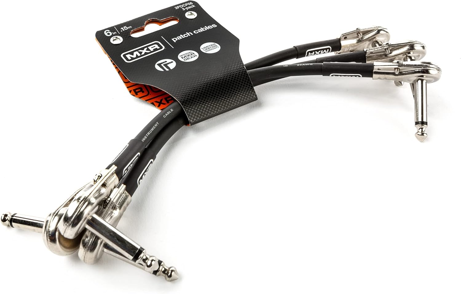 Friedman BE-OD Overdrive Guitar Pedal Bundle with MXR Patch Cable 3 Pack (3PDCP06) 6 in|15 cm