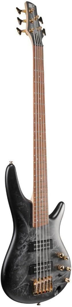 Ibanez SR Standard 5-string Electric Bass - Black Ice Frozen Matte