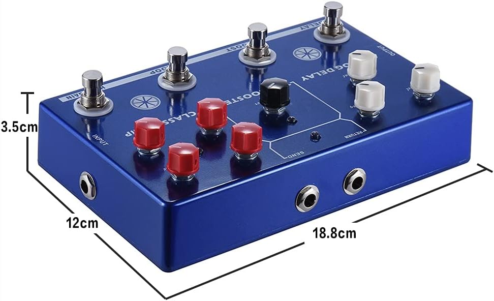 Multi-effects 4-in-1 Guitar Effect Pedal TONE MAKESTATON Processor CLASSIC AMP Booster Analog Delay Accessor