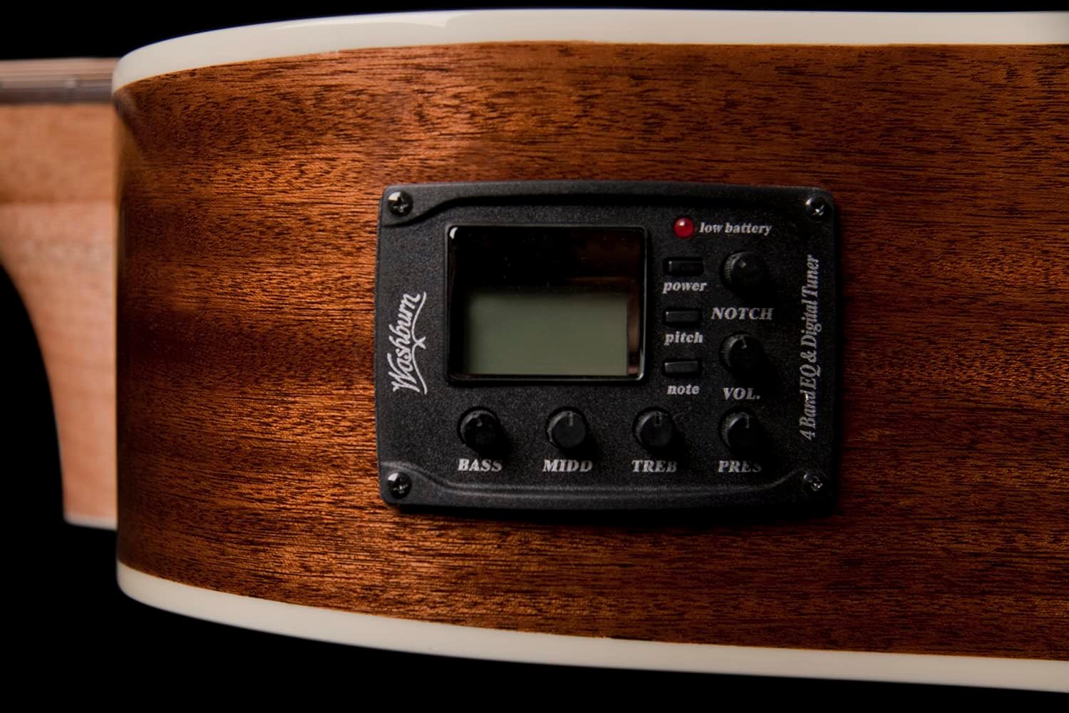 Washburn Harvest WD7SCE-A Dreadnought Cutaway Acoustic Electric Guitar with Solid Spruce Top and Select Mahogany Back & Side | 6 String Acoustic-Electric Guitar with Barcus-Berry EQ4T Preamp System