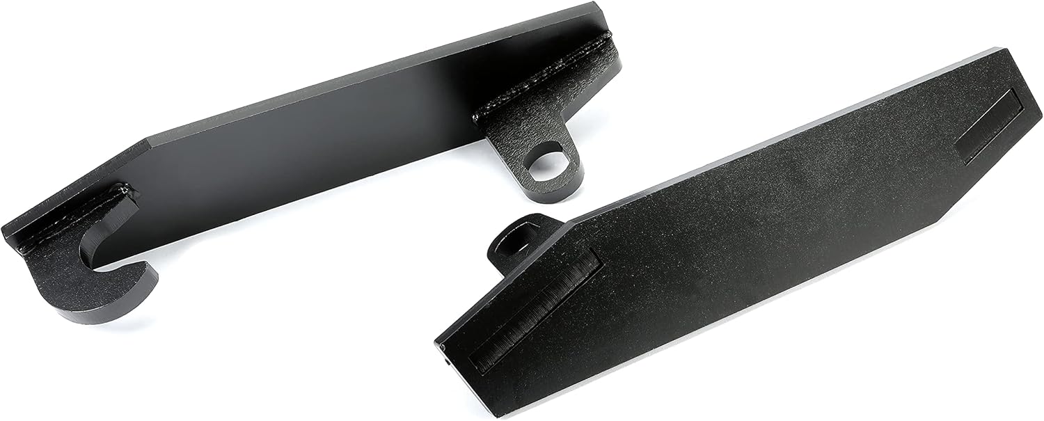 KUAFU Pair Tractor Mounting Brackets Compatible with John Deere Massy Ferguson Ford Case loaders All Tractors Black Tractor Attachment Accessories Weld on Steel