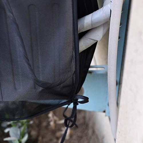 Thicken Air Conditioner Outer Cover Protection Outdoor Dustproof Protective Cover, Easy To Install, For Outdoor Air Conditioning, Dust And Rainproof ( Color : Gray , Size : 98*50*7CM_D )