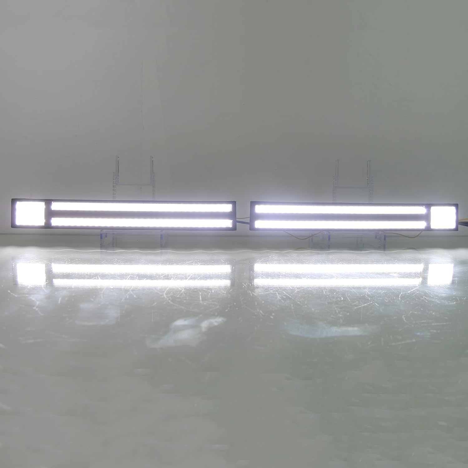 DRL LED Fog Light Front Bumper Light Fit for 2024 2025 Toyota Land Cruiser Prado LC250 with Amber Turn Signal Daytime Running Light Daylight Driving Lamp LC250 Accessories