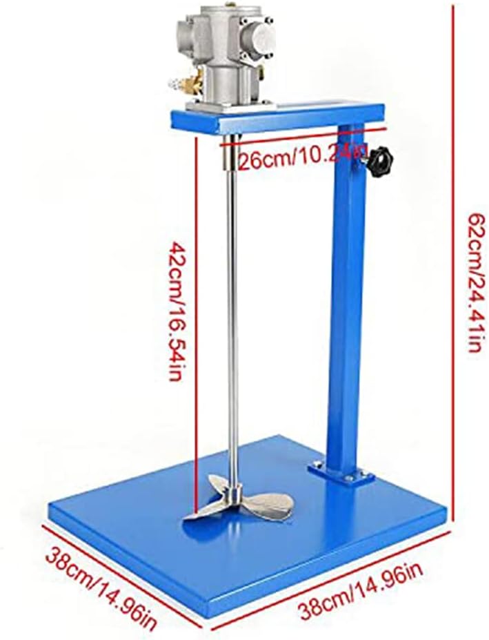 Automatic Pneumatic Paint Mixer Machine, 5 Gallon 20L Air Agitator Blender Stirrer, Lifting Platform Paint Coating Mixer Paint Stirring Machine Bracket Air Agitator Paint Mix Tool
