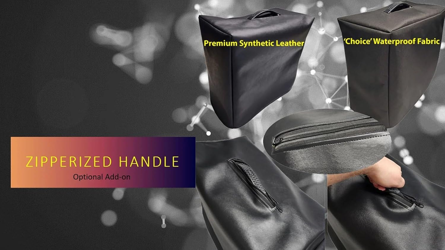 DCFY Guitar Amplifier Cover for DVMark Neoclassic 212 Amp | Premium Waterproof Cordura or Synthetic Leather Fabric | Customize Color, Padding & Pocket Options | U.S. Made