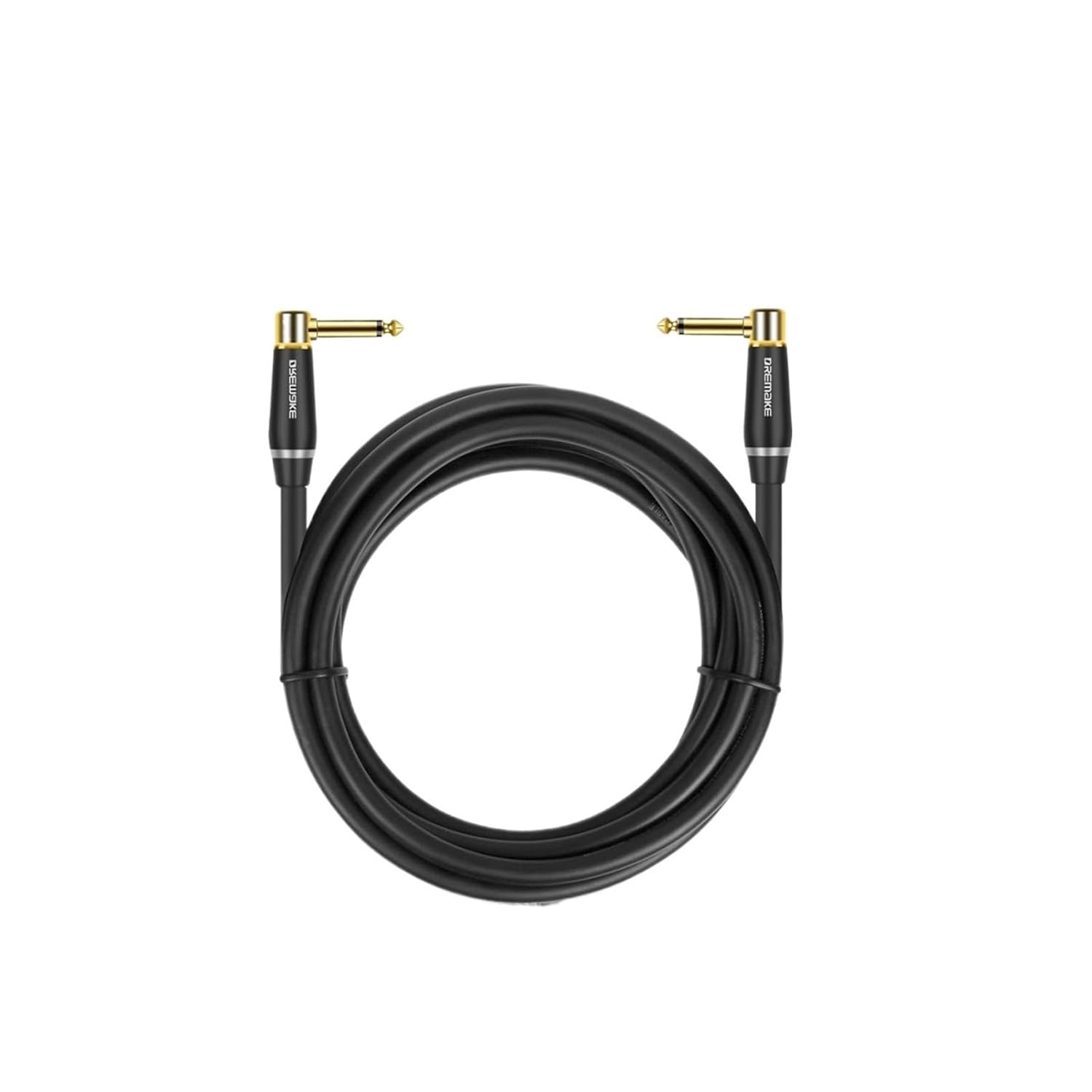 6.5mm TS Instrument Cable 1/4 Inch Right Angle to Electric Guitar Bass Audio Cord for Keyboard Mixer Amp Ect(6.5mm-TS,1m)