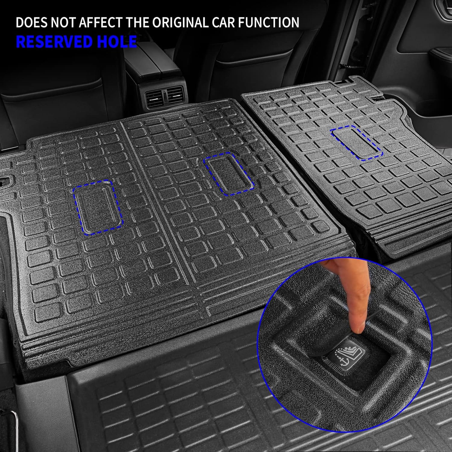 Rongtaod Floor Mats Compatible with 2021-2025 2026 Nissan Rogue Trunk Liner Cargo Mat Cargo Liner Back Seat Cover Protector 2024 Nissan Rogue Accessories (Floor Mats+Backrest Mats+Trunk Mat)