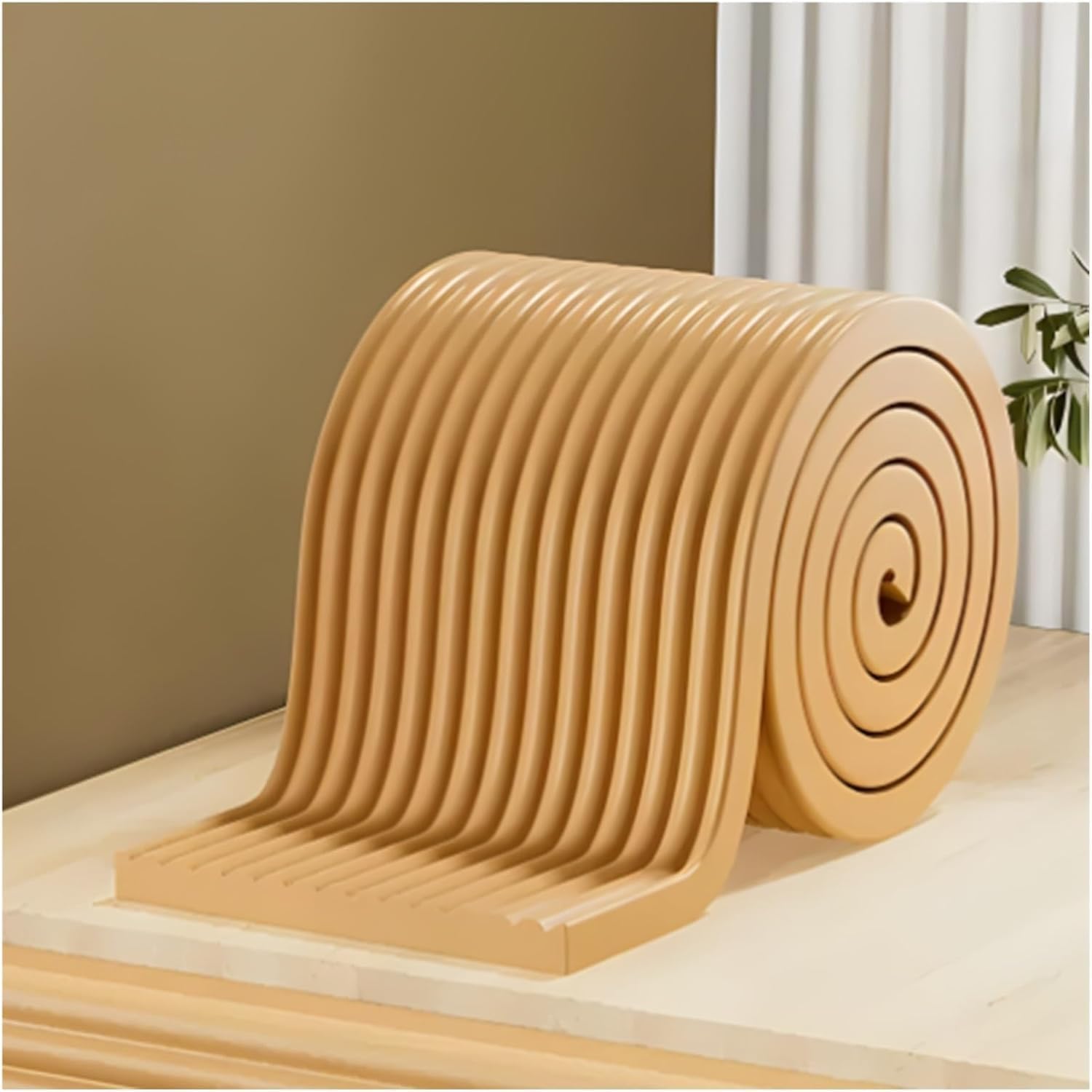 Furniture Edge Corner Guards, Furniture Corner Protectors Edge Guards Adhesive Foam Padding for Fireplace Table Stair Garage Wall Protection(Woody,6m)