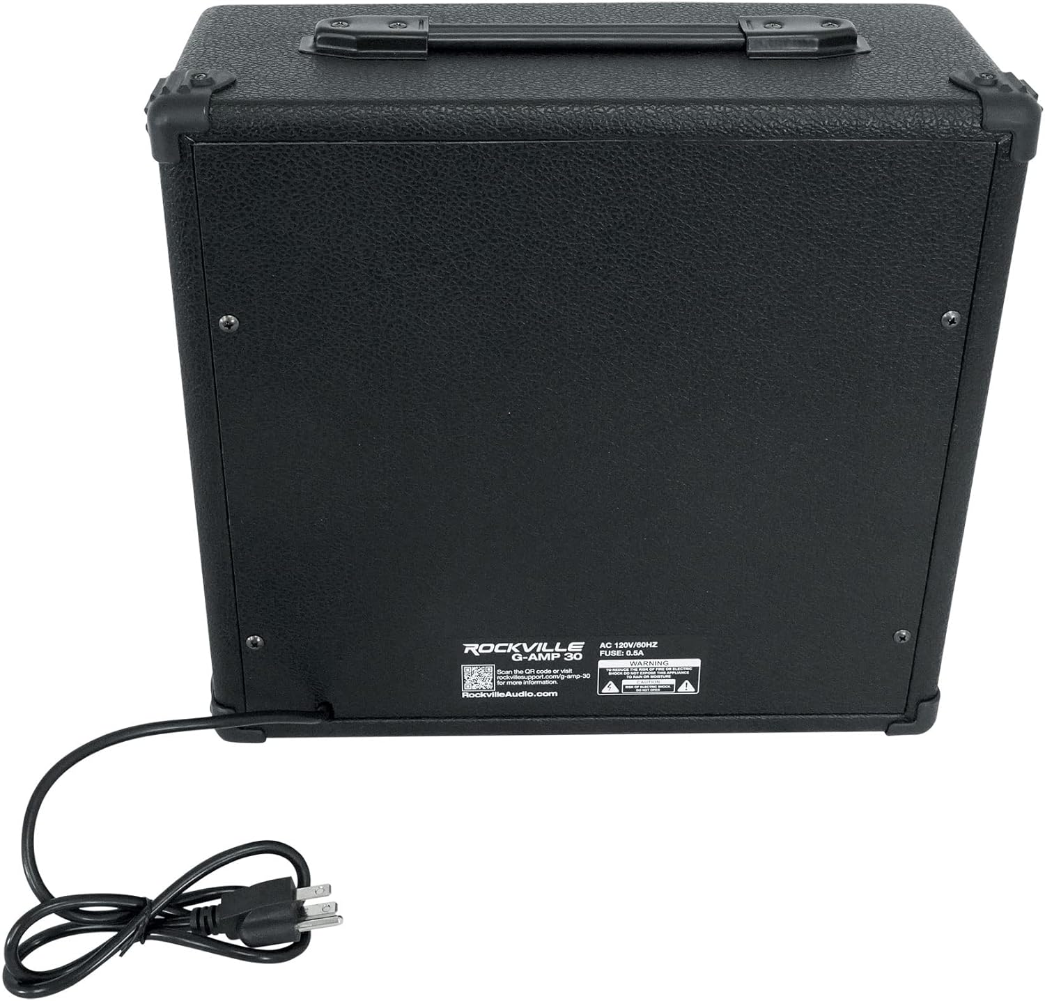 Rockville G-AMP 30 Watt Guitar Combo Amplifier, Bluetooth, Mic Input, Footswitch, Delay Effect, for Home Practice and Small Gigs