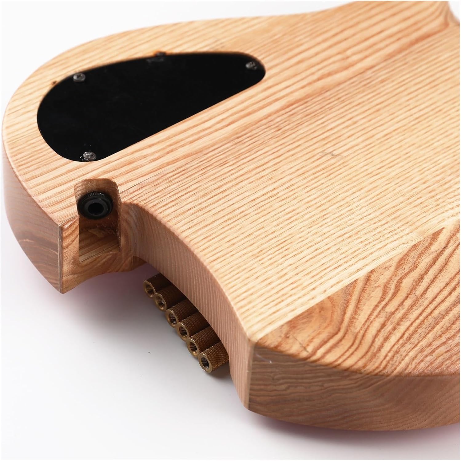 6 String Fanned Fret Headless Electric Travel Guitar Ash Wood with Flame Maple Veneer Professional Headless Guitar