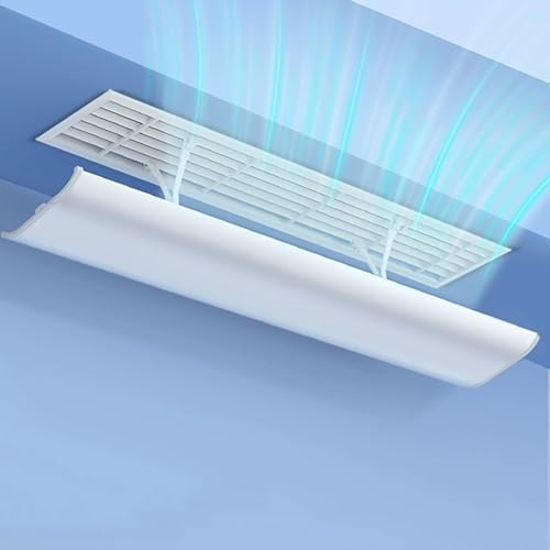 Adjustable Air Conditioner Deflector Windshield, Anti-Direct Blow Air Diverter, Adjustable Baffle for Central AC, Side Walls, Ceiling Vents