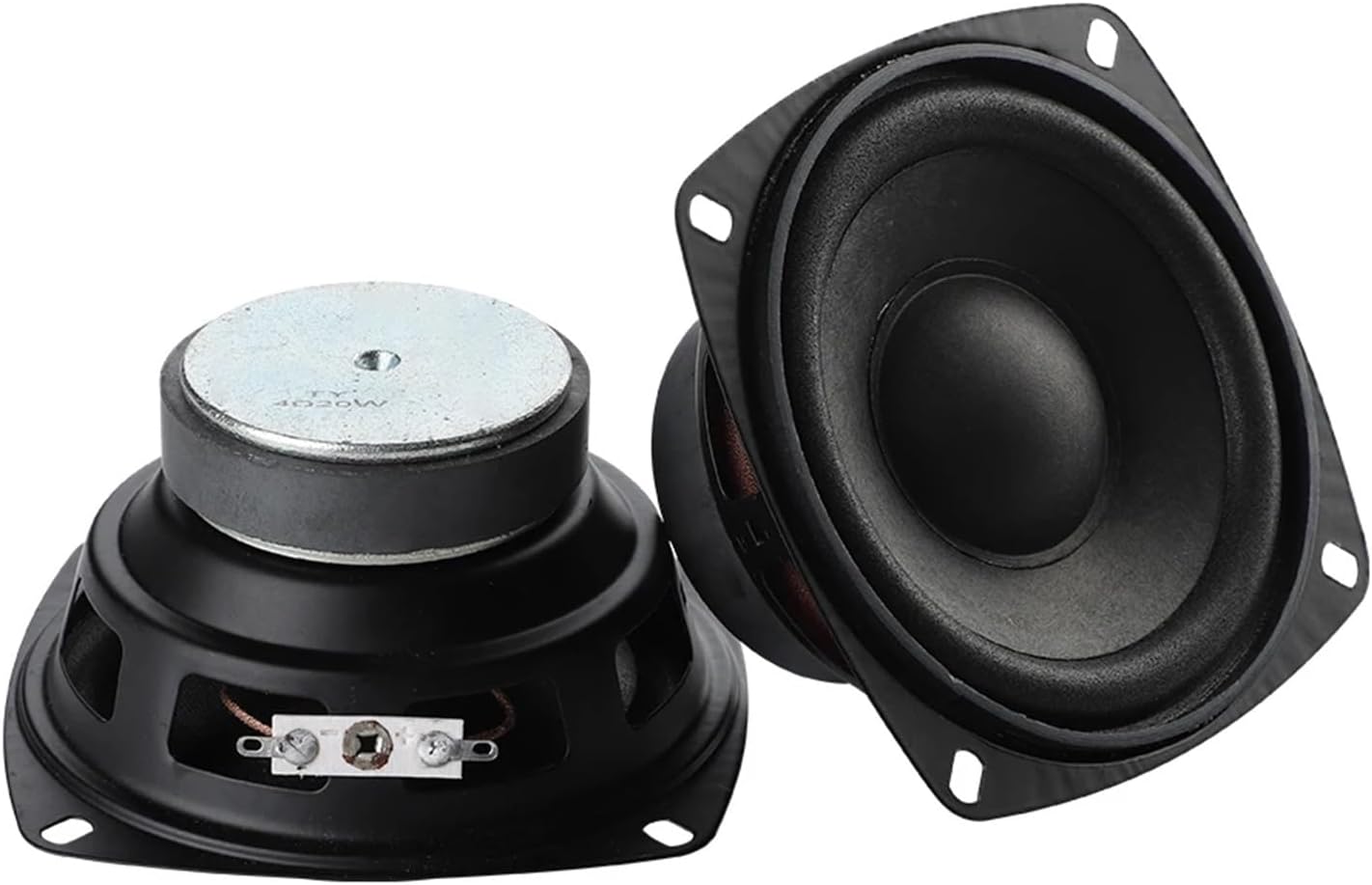 2Pcs 4 Inch 105 MM Speakers 4 Ohm 20W Full Range Loudspeaker DIY Home Theater Tweeter Midrange Woofer Sound Amplifier