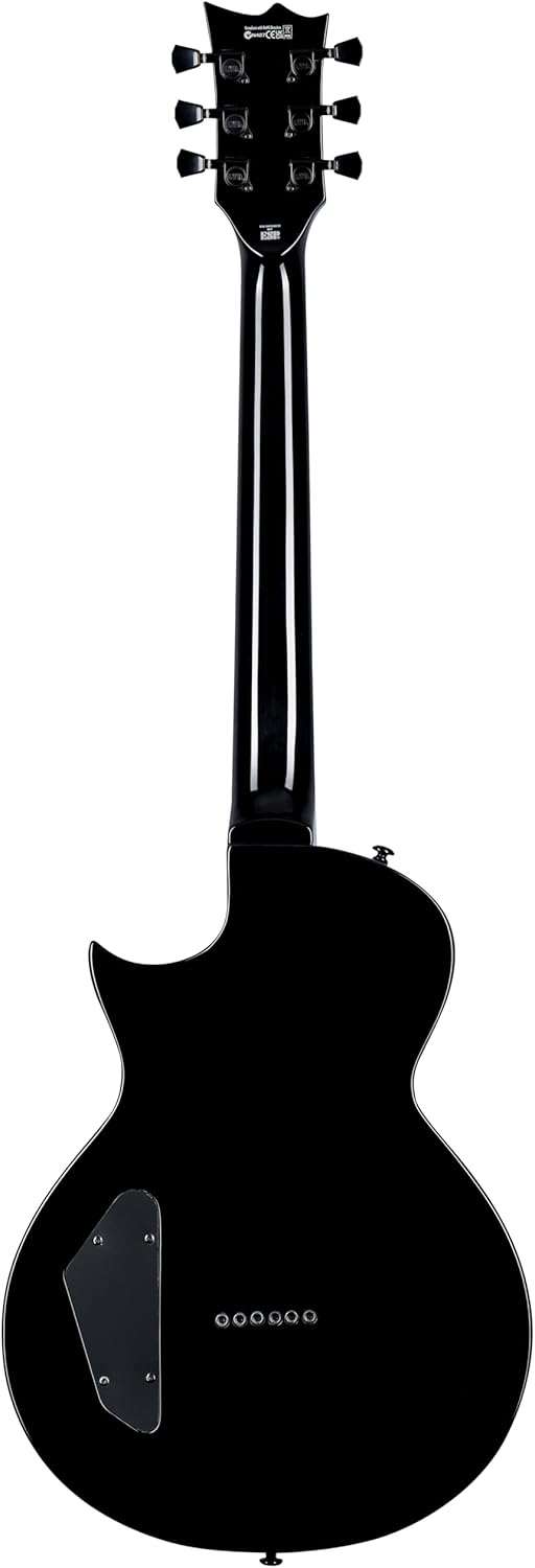 ESP 6 String LTD EC-201FT Electric Guitar, Black, Right, (LEC201FTBLK)
