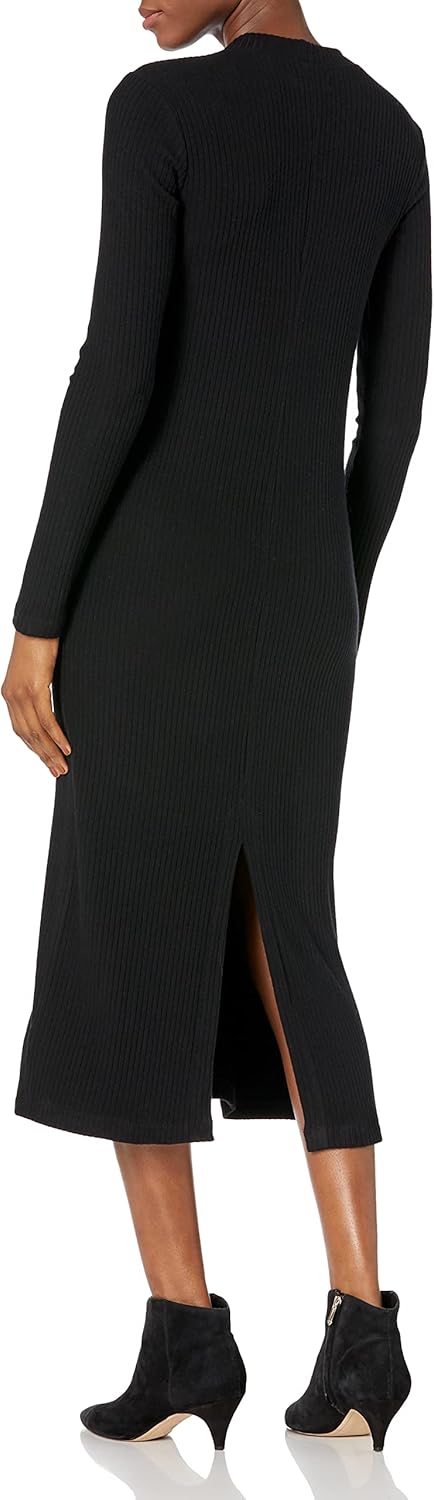 Velvet by Graham & Spencer Womens Ember Long Sleeve Crew Neck Dress