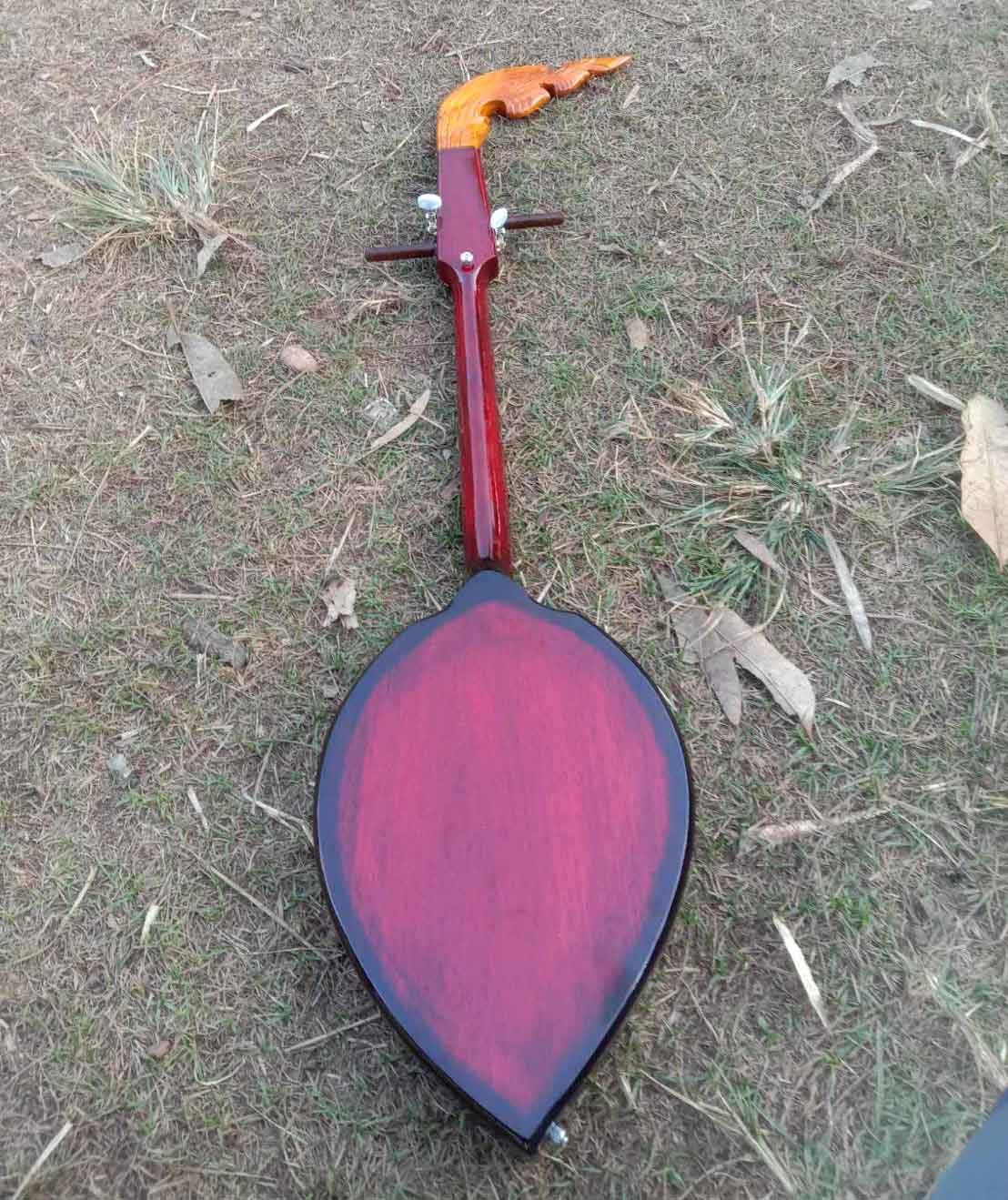 Ancient Isarn Acoustic Phin 2 Strings, Thai Lao Guitar Musical Instrument, Traditional Thai Classical Musical Pin130