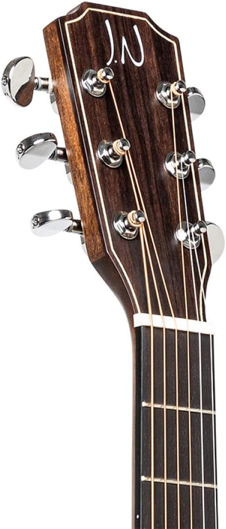 JN Guitars Dovern Series 6 String Acoustic Guitar, Right, Natural, Full (DOV-A)