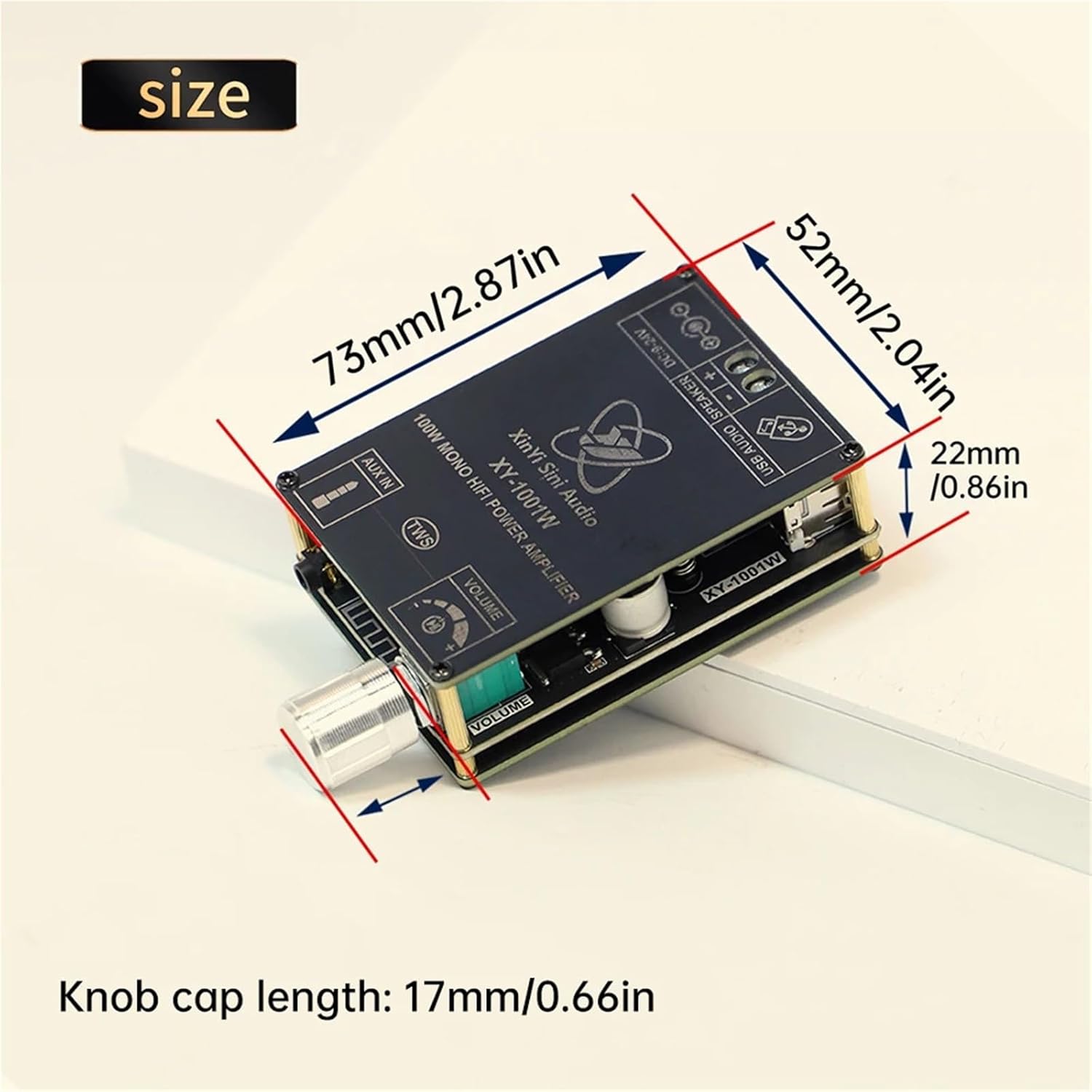 XY-1001W 100W Digital Audio Amplifier Board 1 Channel TWS TPA3223 Stereo Sound Power Amplifier AMP Module(Type C)
