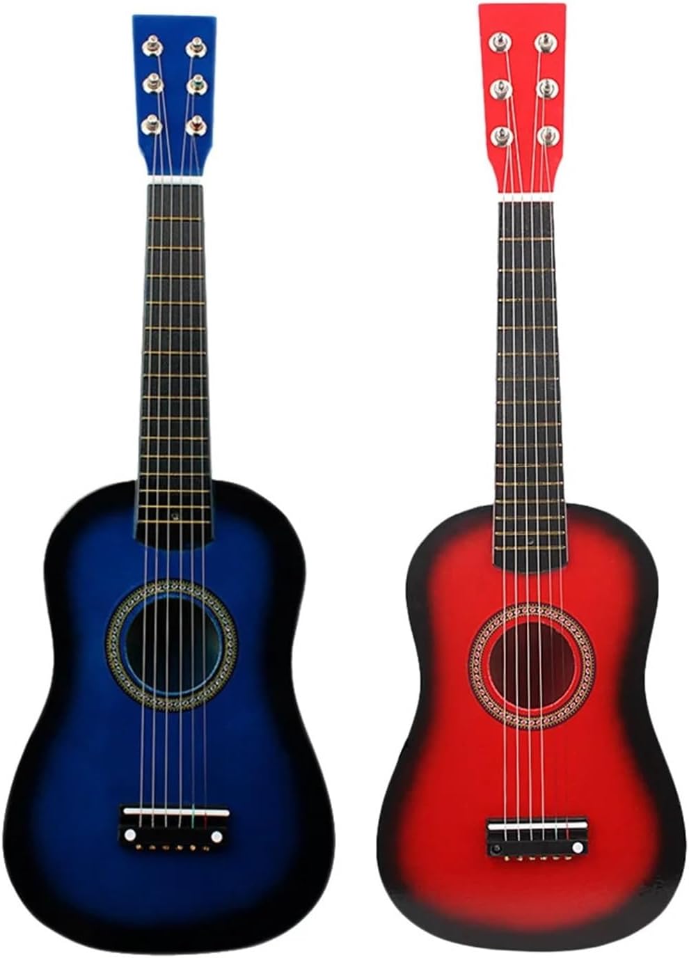 23 Inch Folk Guitar Beginner Music Instrument 6-String Guitar (Pink) Guitars (Color : Pink, Size : 23 Inch)