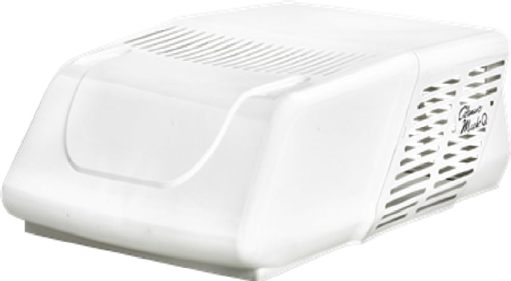 Coleman-Mach 45204-0752 Mach 10 Signature Series Low-Profile Air Conditioner with Wood Skid - 15,000 BTU, Polished White