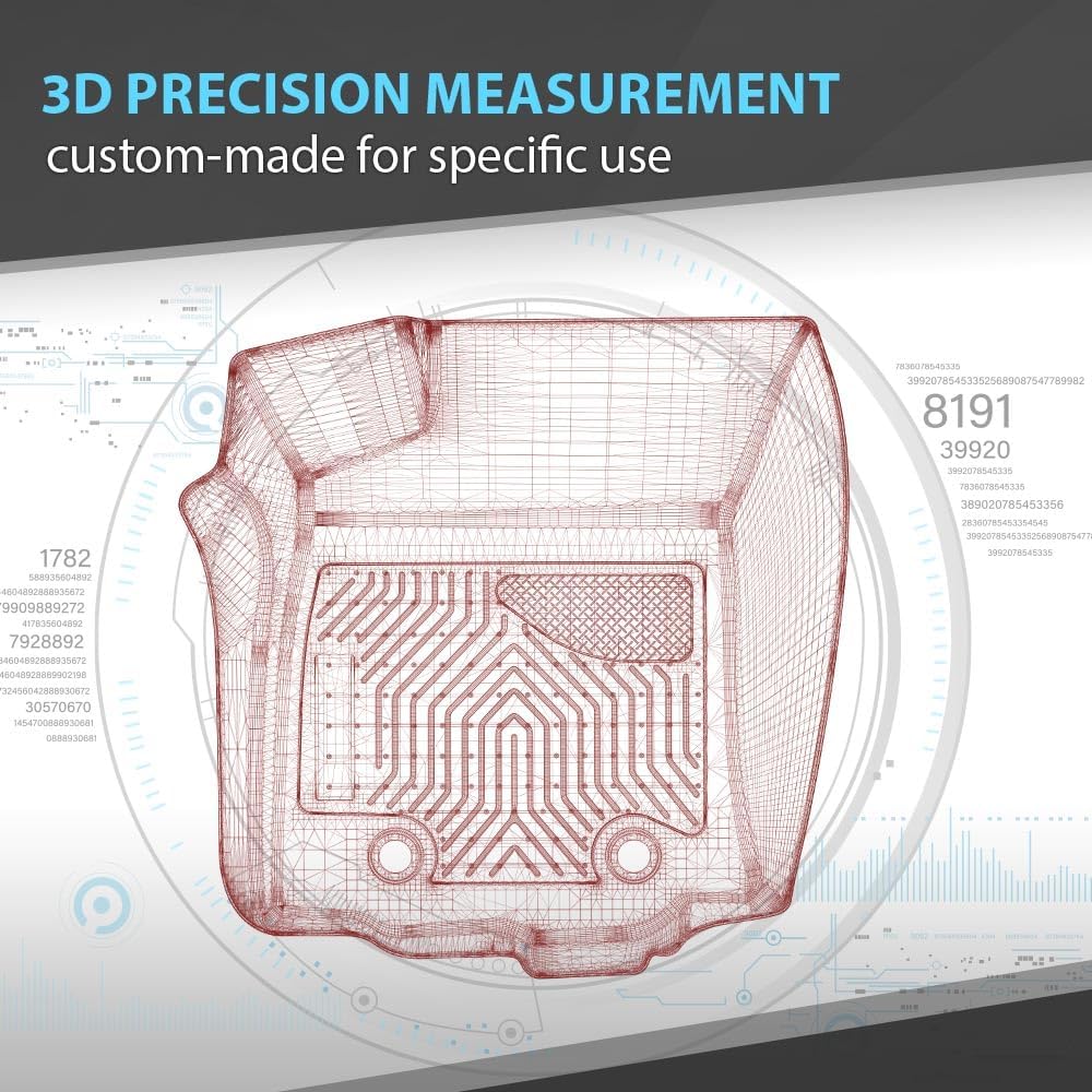 Floor Mats Fit Kia Telluride 2020-2025, Only Fit with 2nd Row Bucket Seat 4PCS Truck Mats TPE All Weather Protection Accessories