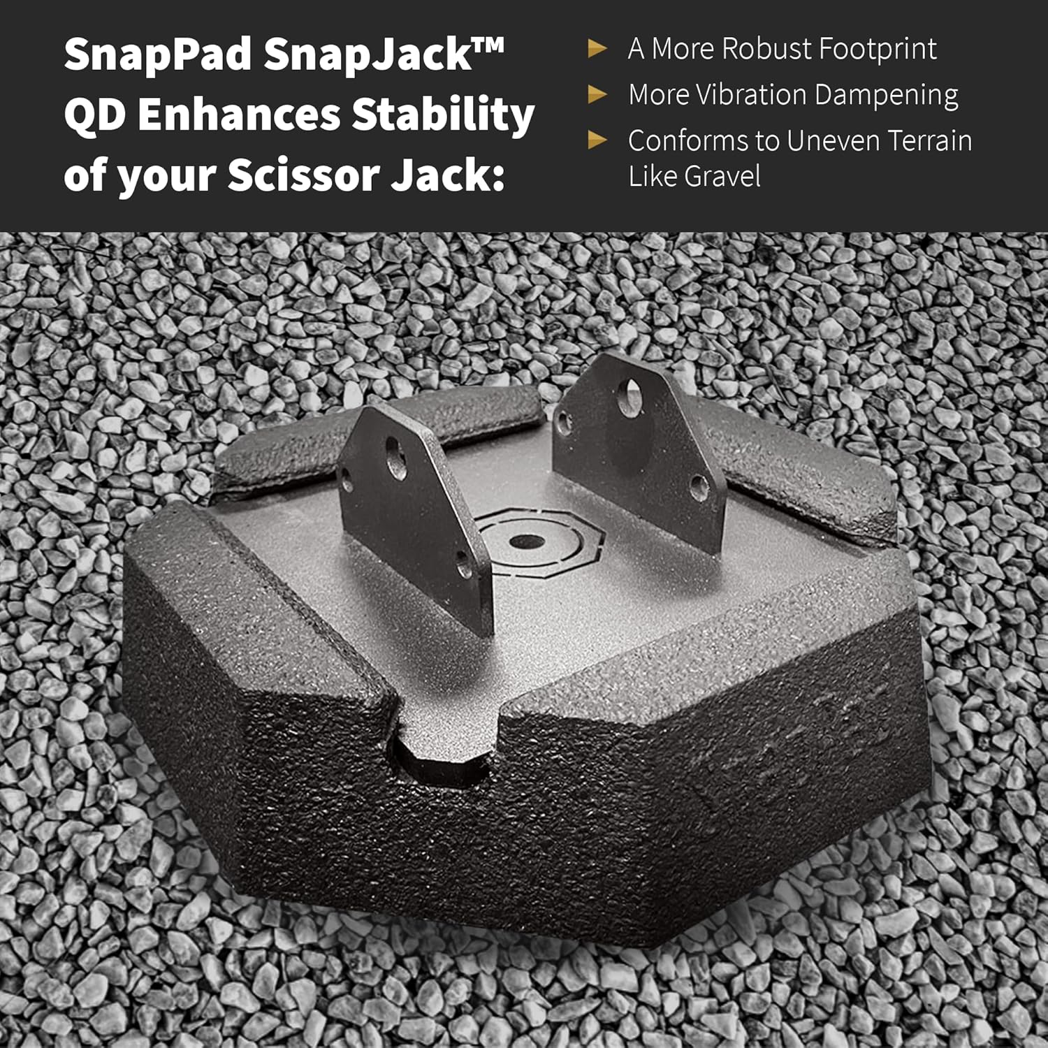 SnapPad SnapJack® QD (Pack of 4) | Four-Point Trailer Jack Stands Featuring 5.5
