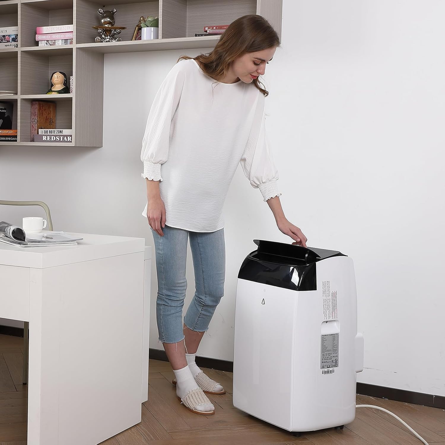 TrailBlaze Fast Cooling Portable Air Conditioner, Remote Control 4 In 1 Portable Air Conditioner With Cooling, 12,000 BTU Fan, Sleep Mode, Cooling Up to 550 Sq. Ft. for Office Bedroom Home