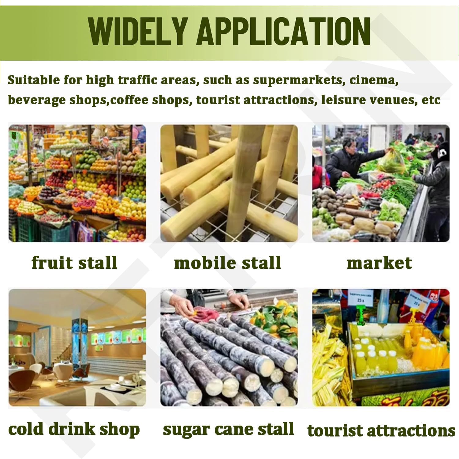 Manual Sugar Cane Juicer Machine,Commercial Sugar Cane Press with 3 Stainless Steel Drums and 2.4-inch Large Inlet,110LBS/H,for Hotel,Restaurant,Super Market