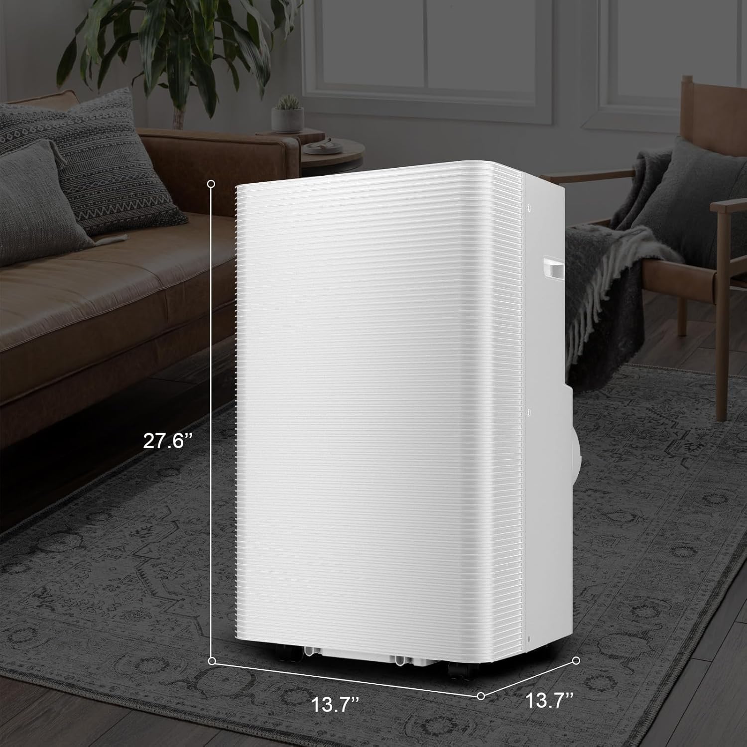 Ukoke USPA0112 4-in-1 12000 BTU Portable Air Conditioner Unit with Cooling, Heating, Dehumidifier & Fan, Remote Control, Window Exhaust Kit - Ideal for Rooms up to 400 Sq. ft, White