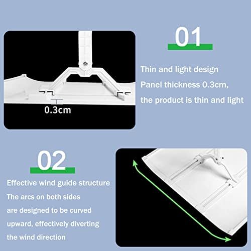 Ceiling Central Air Conditioning Wind Direction Deflector, Home Office Anti-Direct Blowing Air Conditioning Windshield, Suitable for Central Air Conditioner's Register and Grille